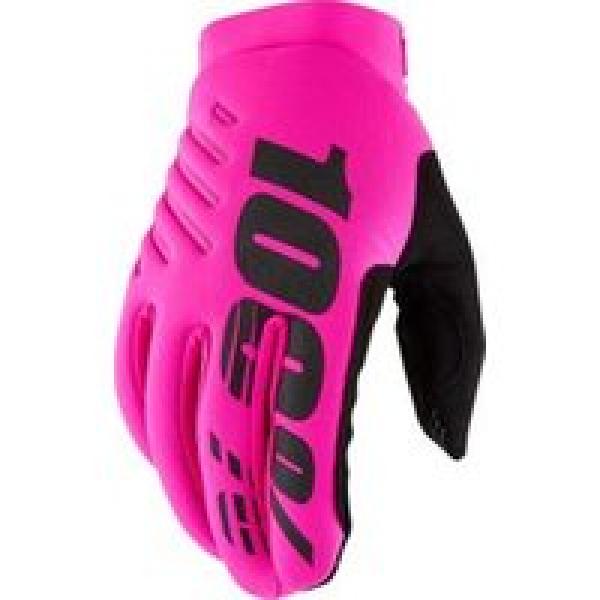 fluorescerend roze 100 brisker lange handschoenen