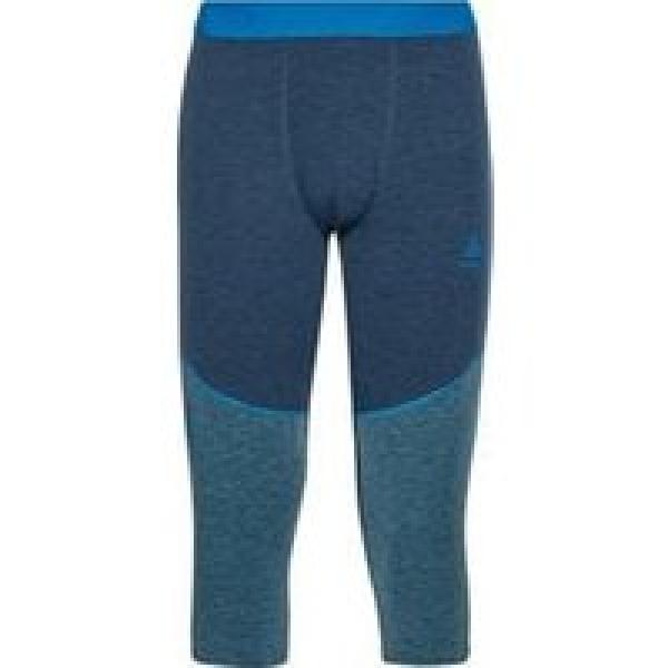 odlo revelstoke performance wool warme panty blauw