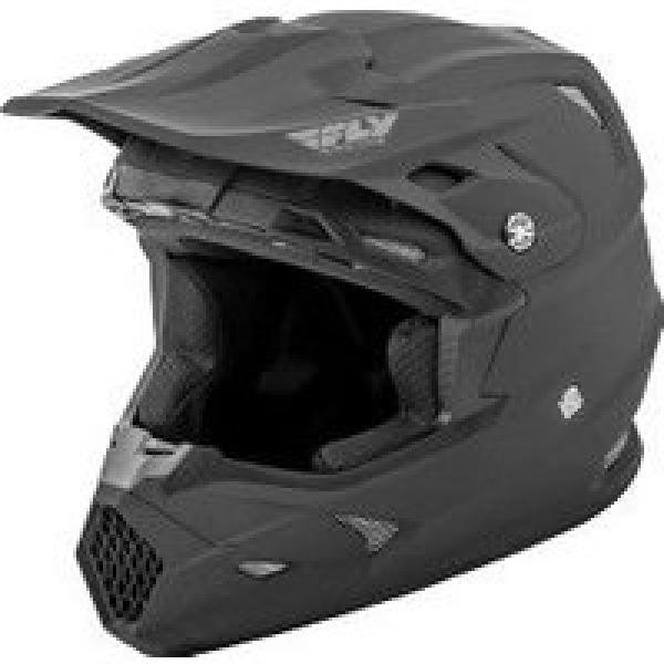 fly racing helm toxin mips solid matt black kids