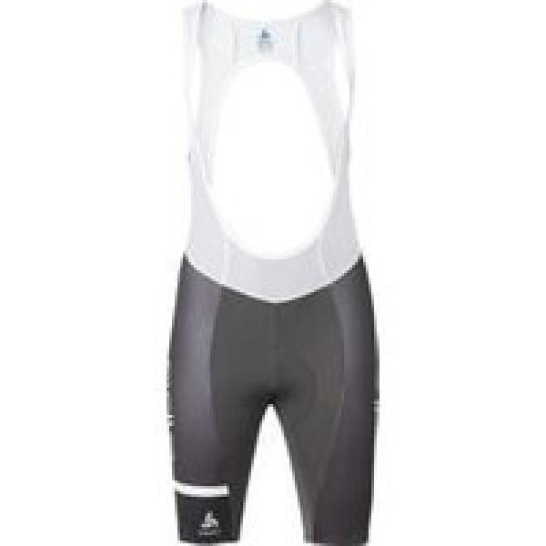 odlo bib short kamikaze grijs wit