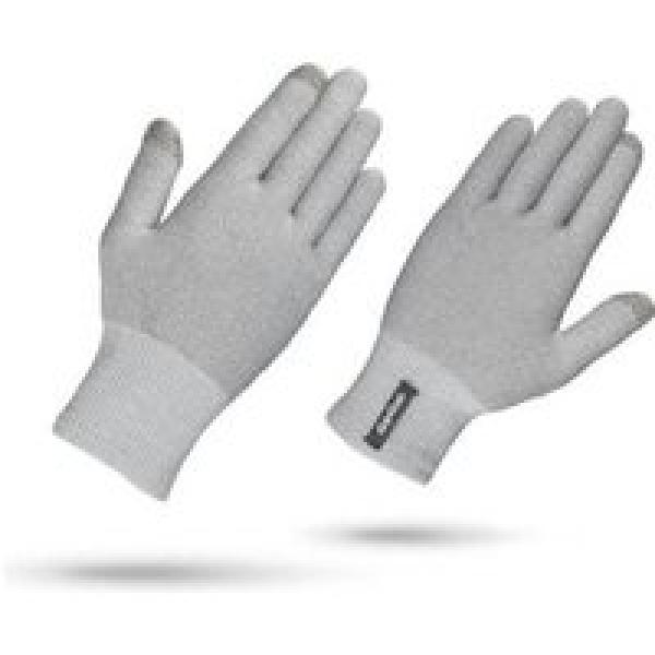 lange handschoenen gripgrab merino liner grijs