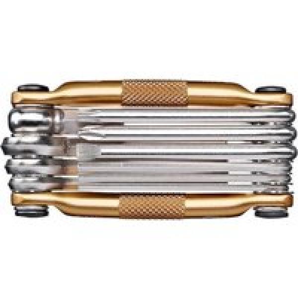 crank brothers multi tool heeft 10 gouden zwarte