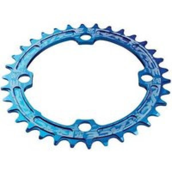 race face smal breed enkele kettingring 104mm bcd blauw