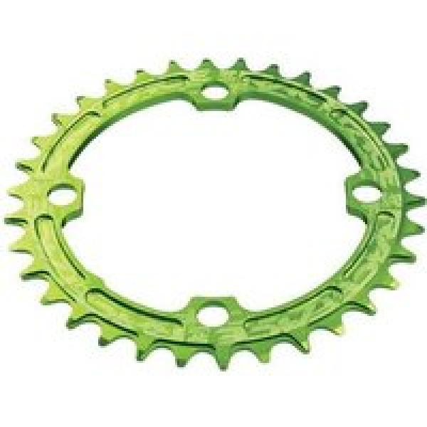 race face narrow wide single chainring 104mm bcd gaten schroefdraad green