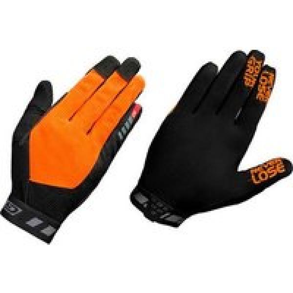 gripgrab vertical lange handschoenen zwart oranje