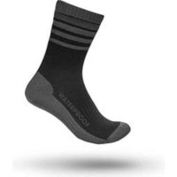 gripgrab waterproof merino thermische wintersokken zwart grijs