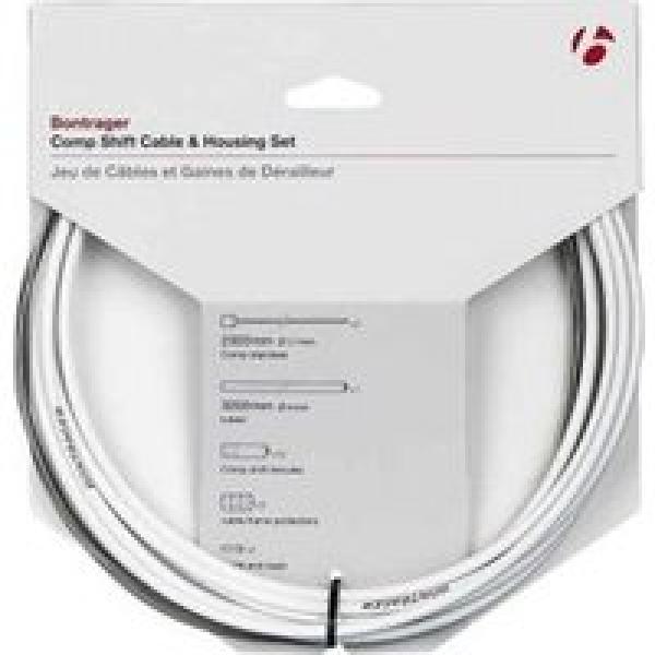 bontrager road comp 4mm white derailleur cable and hose kit