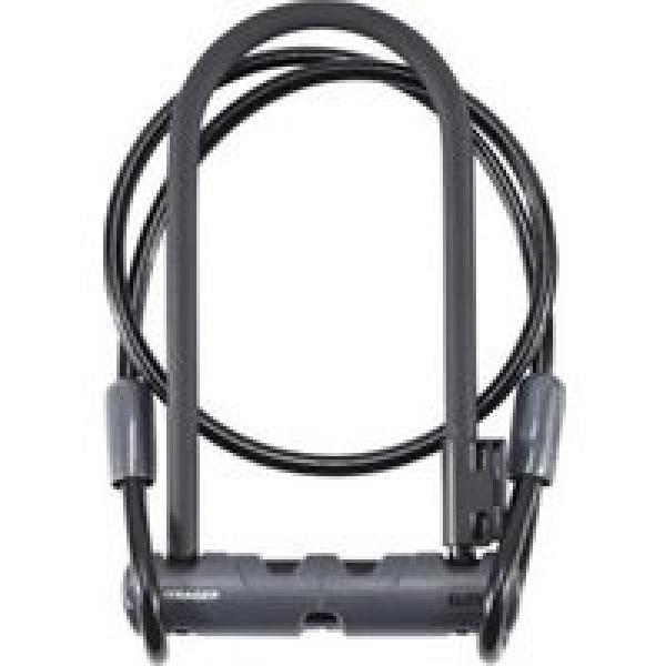 bontrager elite 12mm x 23cm zwart u theft met kabel