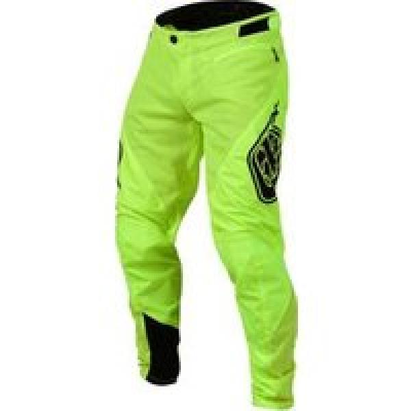 troy lee designs sprint broek solid neon geel