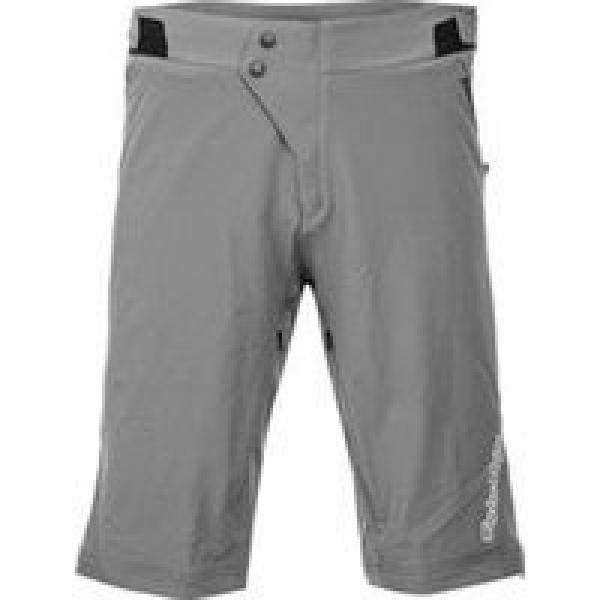 troy lee designs ruckus solid shorts met liner grey