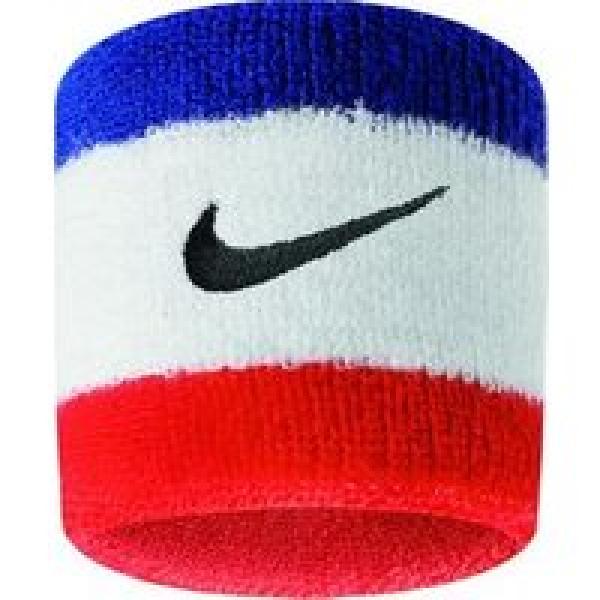 nike swoosh sponge polsband paar blauw wit rood