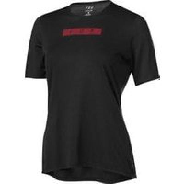 fox flexair delta women s short sleeve jersey black