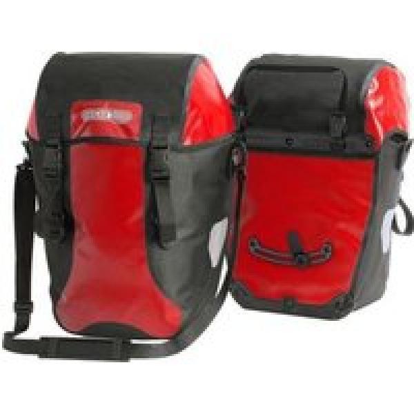 paar ortlieb bike packer classic 40l bagagetassen rood zwart