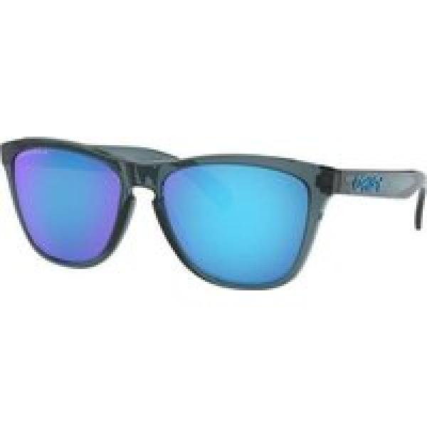 oakley frogskins prizm sapphire polarized crystal black oo9013 f655