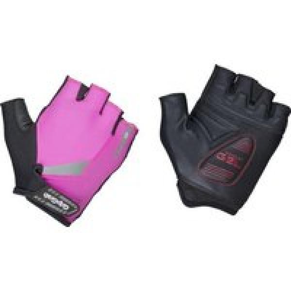 gripgrab progel hivis pink short gloves