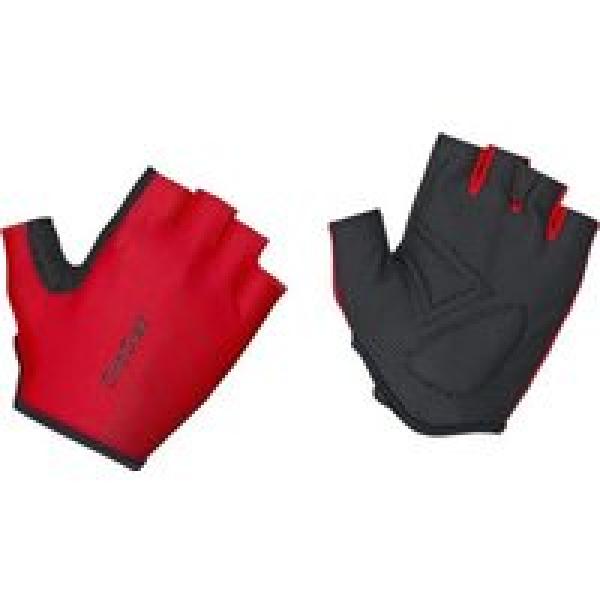 ride lightweight padded red gripgrab short gloves