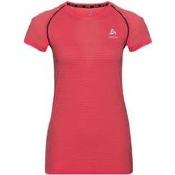 odlo ceramicool pro women s short sleeve jersey red