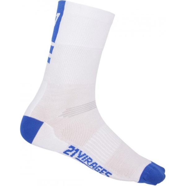 Fietssok 21Virages 15 wit blauw-44-45