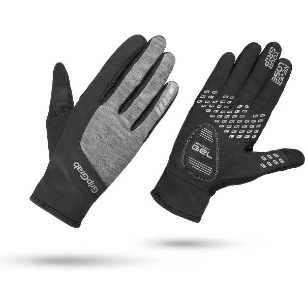 GripGrab - Women's Hurricane Windproof Winter Glove - Zwart/Grijs - Unisex - Maat L