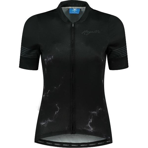 Rogelli Marble Fietsshirt - Korte Mouwen - Dames - Zwart, Grijs - Maat L