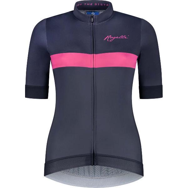 Rogelli Prime Fietsshirt - Korte Mouwen - Dames - Blauw, Roze - Maat L