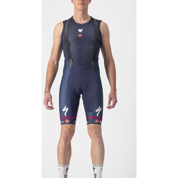 Castelli Koersbroek Heren Blauw - Quick-Step Alpha Vinyl FREE AERO RC PRO BIBSHORT BELGIAN BLUE-M