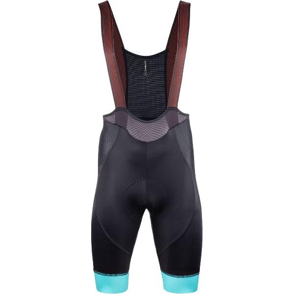 Nalini fietsbroek kort met bretels -koersbroek Heren Zwart Azurro - New color bibshort Azurro - L