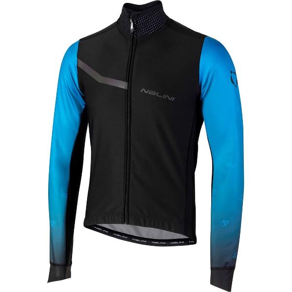 Nalini Fietsjack Heren Zwart Blauw - AIW PRO GARA JKT 2.0 WINTER JACKET BLACK/BLUE CYCLADES - L