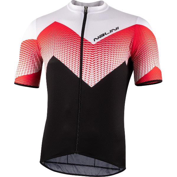 Nalini Fietsshirt Korte Mouwen Heren Zwart/Rood/Wit - Chamonix1924 Black/Red/White - XXL