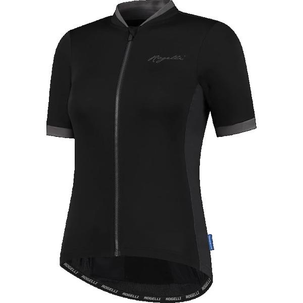 Rogelli Essential Fietsshirt - Korte Mouwen - Dames - Zwart - Maat 2XL