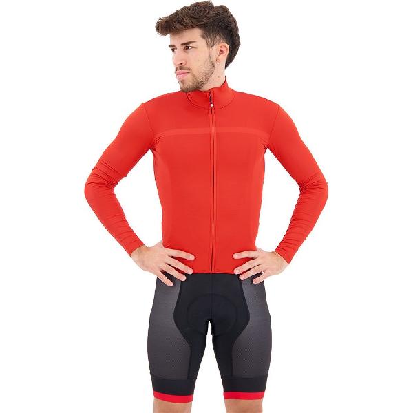 Castelli Pro Thermal Mid Jersey Met Lange Mouwen Rood XL Man