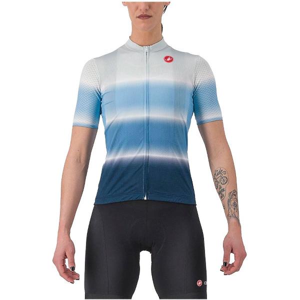 Castelli Dolce Jersey Met Korte Mouwen Blauw L Vrouw