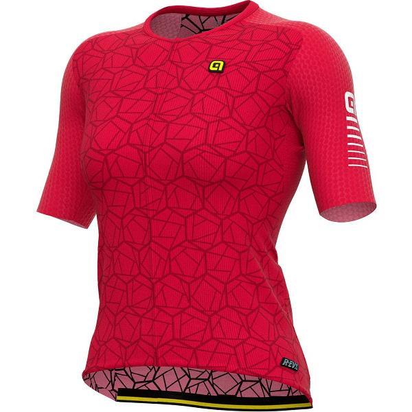 Ale Velocity Korte Mouwen Fietsshirt Rood M Vrouw