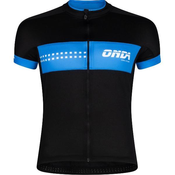 ONDA Fietsshirt korte mouw heren Zwart Blauw - Pro Minho - XL