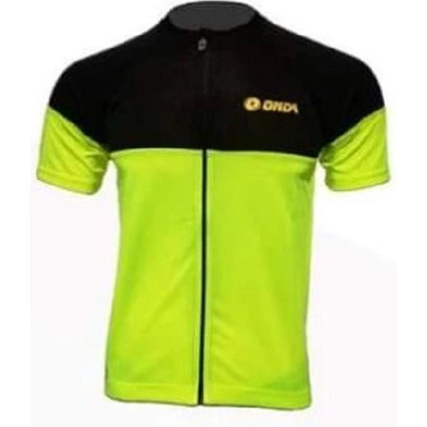 ONDA Fietsshirt korte mouw heren Zwart Fluo- Alentejo - L