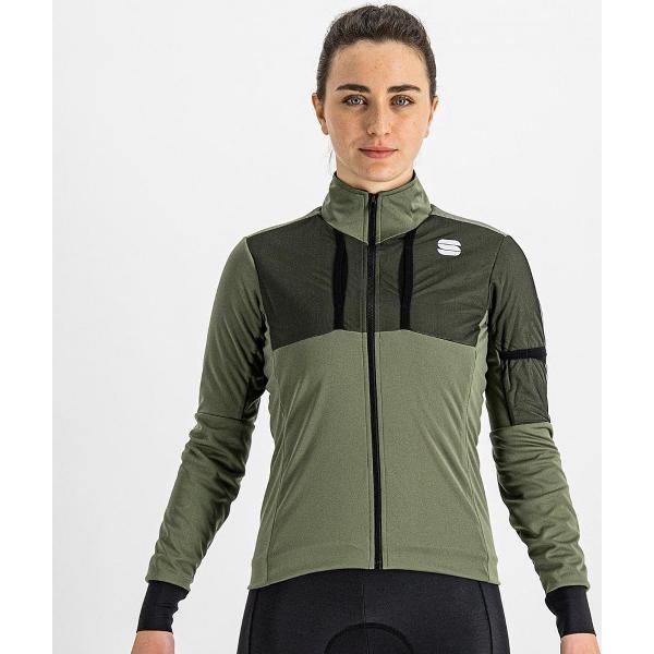 Sportful Fietsjack winter dames Groen - SUPERGIARA W JACKET BEETLE - L