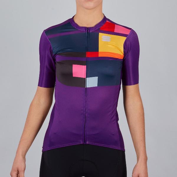 Sportful Fietsshirt korte mouwen Dames Paars - IDEA W JERSEY VIOLET - M