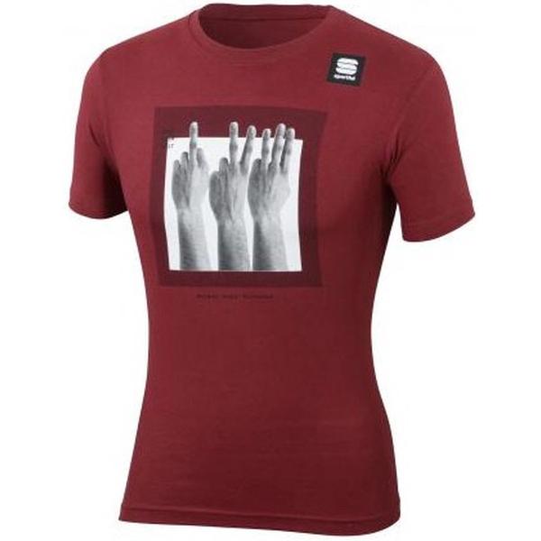 Sportful PS Fingers Tee donker rood-L