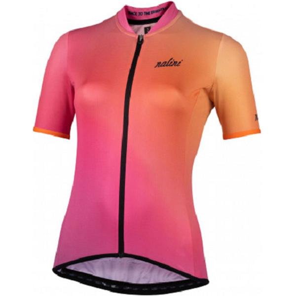 Nalini Fietsshirt Korte Mouwen Dames Oranje Roze - NEW TURIN 2006 ORANGE FUCHSIA - S