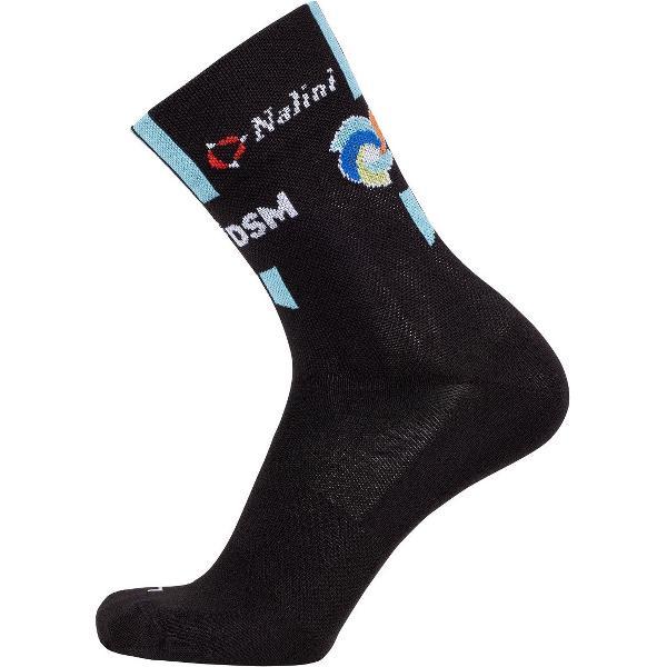 Nalini Team DSM Fietssokken Zomer Unisex Zwart Blauw - TEAM DSM SOCKS - 44/46