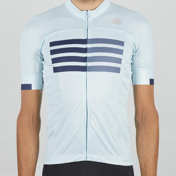 Sportful Fietsshirt korte mouwen Heren Blauw - WIRE JERSEY BLUE SKY BLUE BLUE SEA - M