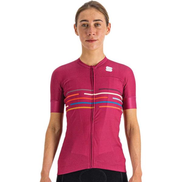 Sportful VELODROME Fietsshirt Korte Mouwen Dames Cyclamen - Vrouwen - maat S