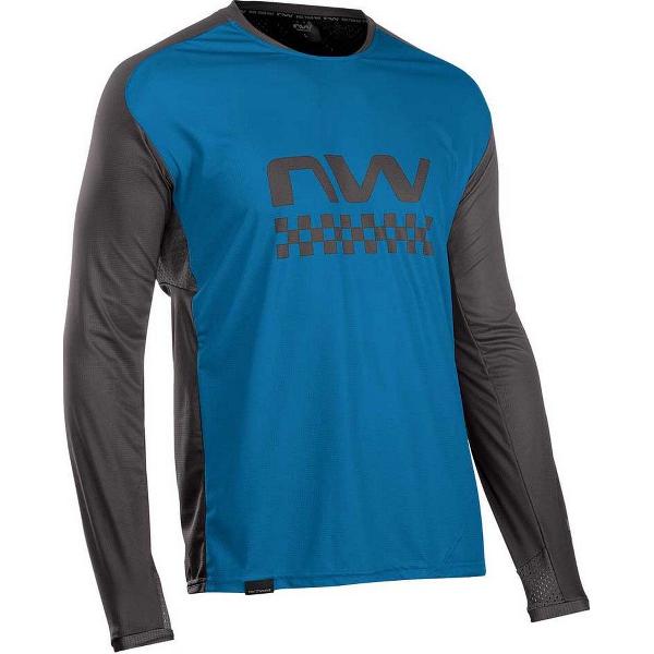 Northwave Edge Jersey Met Lange Mouwen Blauw XL Man