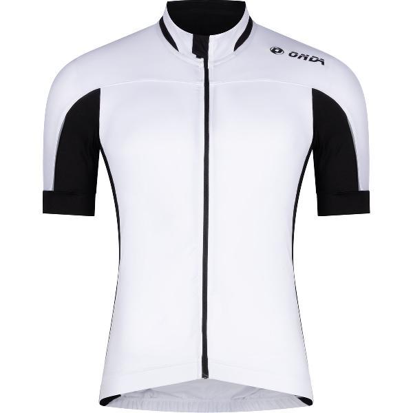 ONDA Fietsshirt korte mouw heren Wit Zwart - Algarve 2 - XL