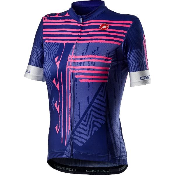 Castelli Fietsshirt korte mouwen Dames Blauw - ASTRATTA JERSEY LAPIS BLUE - L