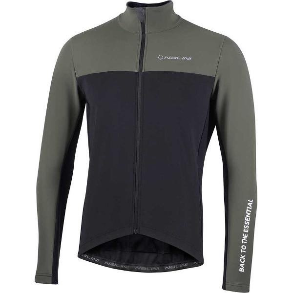 Nalini - Heren - Fietsjack winter - Warm Wielrenjack - Groen - Zwart - NEW ROAD JKT - S