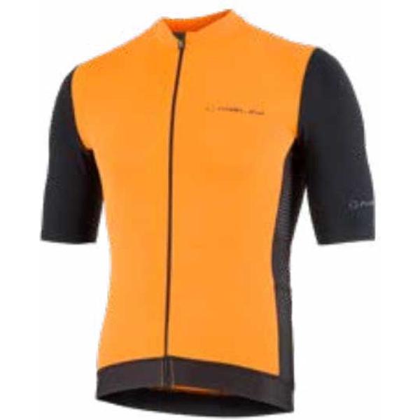 Nalini New Sun Block Korte Mouwen Fietsshirt Oranje L Man