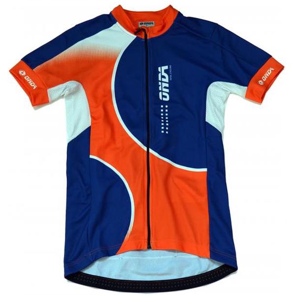 ONDA Fietsshirt korte mouw heren Blauw Oranje Pro - FAPV Minho - XS