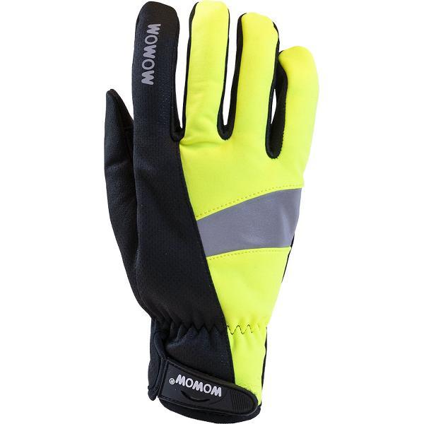 Cycle Gloves 2.0 WOWOW Fietshandschoen winddicht - Yellow/Black L (maat 10)