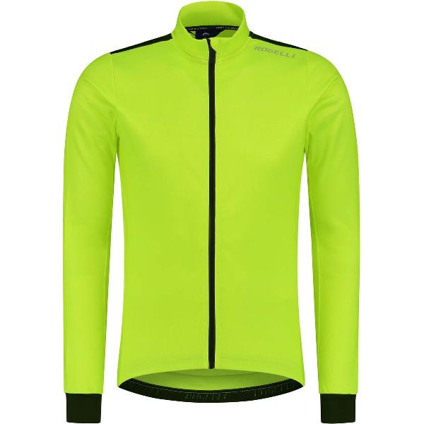 Rogelli Core Fietsshirt - Lange Mouwen - Heren - Fluor Geel, Zwart - Maat XL